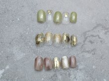【Nail】シンプルな中にも遊び心やトレンドを取り入れたデザイン、お爪をいたわる丁寧なケア♪