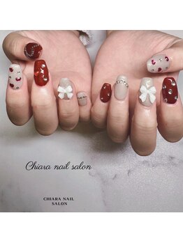 キアラネイルサロンの写真/【日常～イベント&ブライダル◎】定額シンプルコース¥6000→¥5500/持ち込みデザイン120分¥8980/長さ出しも