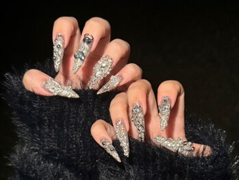 キュアチュラル(cureChuRal)の写真/カラー・パーツ300種類以上☆おまかせデザイン大人気◎福山希少のエアブラシ導入◎GAL NailはcureChuRalへ!