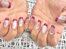 ディーネイル 池袋(D-nail)/〇マグネットピンクフレンチ