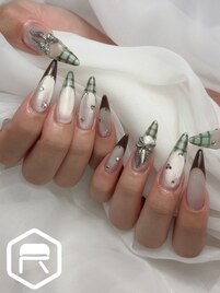ミント×ブラウンネイル