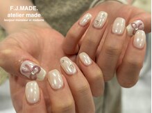 アトリエ メイド(atelier made)/ワンカラー＋4本アート￥5,310