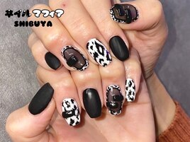 ヒョウ柄/マットネイル/持ち込み