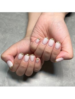 ロエネイル(loe nail)/ミラーフレンチ