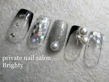 プライベートブライティ(Brighty)/silver × black