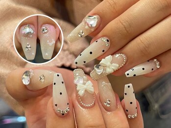 ベルネイル 池袋(Belle Nail)/ドット、リボン