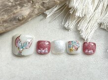 オル('olu)/フットネイル/マーメイドネイル