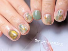 ネイルプランニング(Nail-Planning)の雰囲気（当店初回のお客様☆これからお爪の形が変わって行きます→→）