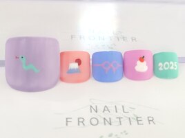 Fミニお正月フットネイル11980円