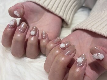 シェルネイル(SHELL NAIL)/ばら/オーロラ/staff:otsuka