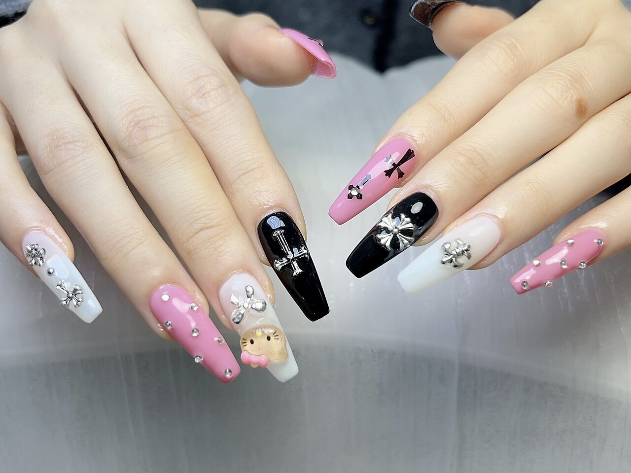 ネイルパーツ KANA 長さだし クロムハーツネイル：PG013618942｜カナネイル(KANA.nail)の