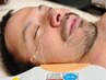 メンズ顔脱毛【おでこ/眉/頬/顎髭】IPL光顔脱毛+ハイドラ毛穴洗浄付