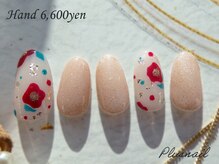 プラスネイル 北千住東口店(PLUS NAIL)/【3277】お正月☆フラワーネイル