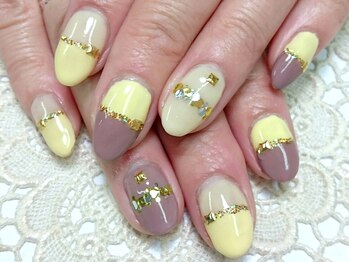 キャンアイドレッシー ヨコハマ元町店(Can I Dressy)/ワンカラーフレンチ　ホロ　モカ