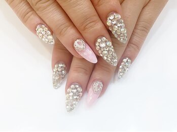 ネイルコレクション ピンク(Nail Collection Pink)/スカルプ付け放題★ビジュー