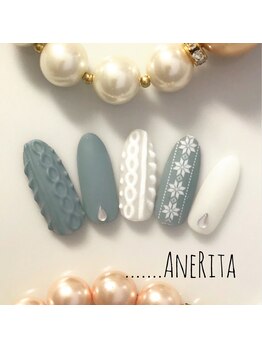 ネイルサロン アンリタ(nail salon AneRita)/ふわもこ☆ニットネイル