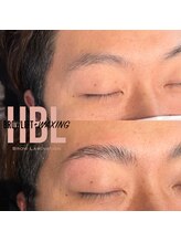 エファッセ アイラッシュ北本店(efface)/20代男性　薄くまとまらない眉毛