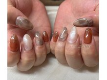 リーモ(Liimo)/マーブル　秋ネイル