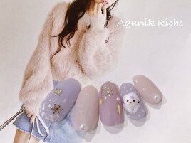 【溶けだるまネイル】