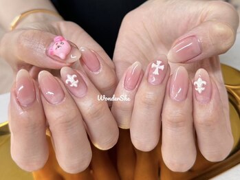 ワンダーシー(WonderShe)/チークネイル×クロスパーツ