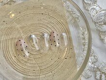 シンプルジェルネイル専門店 バランス(balance)/ガラスフレンチ×ドット