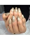 シンプルネイル/ゴールドネイル