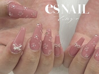 エスネイル 渋谷本店AT公園通り(es NAIL)の写真/ジェルスカルプ対応で華やかな指先♪芸能人に選ばれる「esNAIL」蝶々ネイルや韓国ネイル等デザインが豊富◎