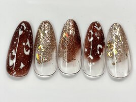 ヒョウ柄ネイル