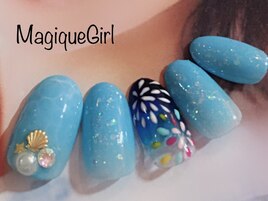 【花火ネイル】