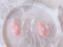 ブレスネイル(brace Nail)/変色パーツとラメグラデ