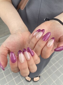 ミントリーフ バイ リート(Mint leaf by Reat)/カシスカラーフレンチ