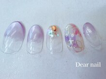 ディア ネイル(Dear nail)/ミラーフラワー×マグネット