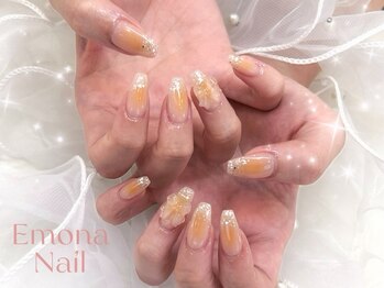 エモナネイル 博多駅前(Emona Nail)の写真/毎月の"可愛い"をリーズナブルに＜シンプルだけど映える手元＞ガラスフレンチ/パラジェル/フィルイン