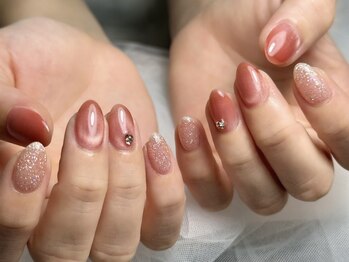 ユニネイル 池袋(Uni Nail)の写真/選べるデザイン×安心価格◎毎月通いやすい定額ネイルで、“私らしい美しさ”を/パラジェル/長さだし