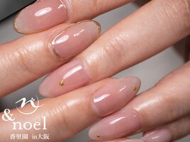 韓国ネイルニュアンスチーク