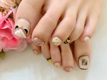 デコルネイル(Decor nail)/[中村]FENDIネイル☆FOOT