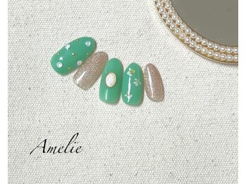 アメリ(Amelie)/ワンカラー/お花/シール/春