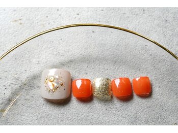 ルポネイル 高円寺(repos nail)/フット シェルネイル