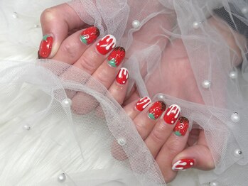 エムネイル(M-Nail)/★バレンタイン苺ネイル★