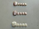 フットデザインネイルサンプル