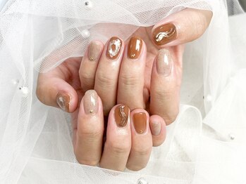 ネイルサロン ライトウェーブ 松本駅前店の写真/【パラジェル登録店!!】定額アートコース（シンプル/デザイン）旬の可愛いサンプルが豊富です♪