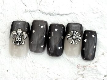 ネイルメゾン 池袋店(NAIL MAISON)/クロムブラック￥11000