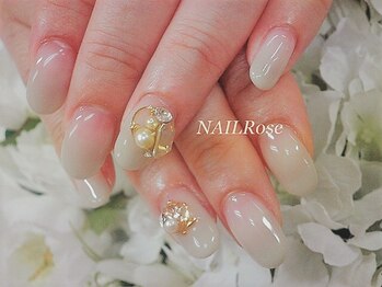 ネイルローズ(NAIL Rose)/グラデスワロ付初回オフ込¥6990