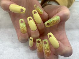 スカルプハートパンチnail☆