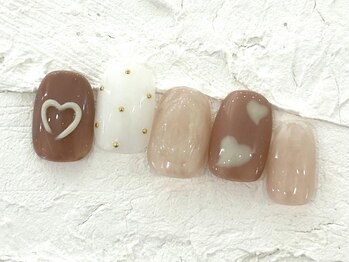 ネイルメゾン 池袋店(NAIL MAISON)/ぷっくりハート ¥10550