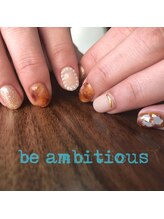 ネイルサロンアンドスクール ビーアンビシャス(be ambitious)/べっ甲×シェル×パール