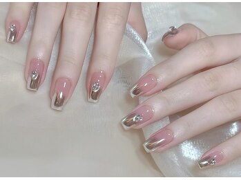 ラッキー 渋谷店(Lucky)/ミラーグラデーションネイル