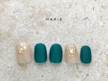 ザ マリー 三条店(THE MARIE)/3)6000円 シンプルネイル 1218d