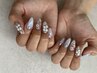 【hand】《他店オフ・ケア込》アート+小パーツし放題¥8000