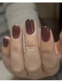 ショートシンプルワンカラー